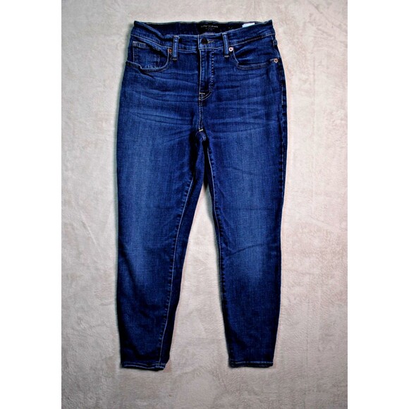 Lucky Brand Jeans Women's Size 8/29 Dark Wash Mid-Rise Ava Skinny Ankle EUC - Picture 2 of 7